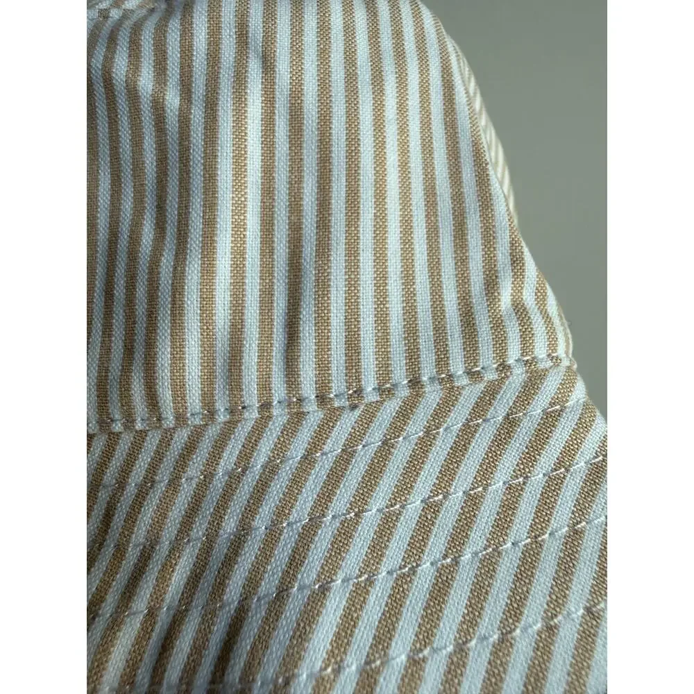 NWT Baby Yellow and White Palm Bucket Hat
